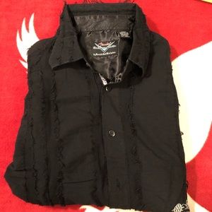 Fender Black Graphic Button Down shirt Size: M